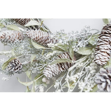 24 Inch Fall Winter Pip Berry Wreath Autumn Artificial Eucalyptus Front Door Wreath Orange Flower Pinecones Ivory Foliage Mixed Wreath on Farmhouse Grapevine for Wall Window Decoration Home Décor 24 Inch Fall Winter Pip Berry Wreath Autumn Artificial Eucalyptus Front Door Wreath Orange Flower Pinecones Ivory Foliage Mixed Wreath on Farmhouse Grapevine for Wall Window Decoration Home Décor